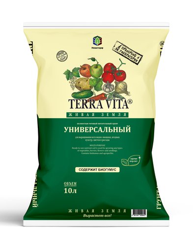 Грунт универсальный Живая земля 25 литров