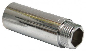 Удлинитель никелированный 1/2*1/2 г/ш - 90 мм