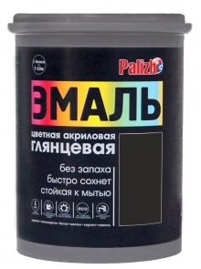 Эмаль акриловая глянцевая чёрная Palizh (палиж) 1 кг