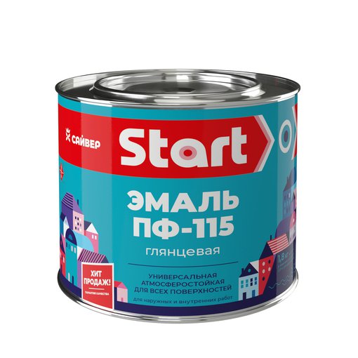 Эмаль белая Старт ПФ-115 2,7 кг