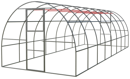 Теплица каркас Урожай Цинк 3х2,1х4 м