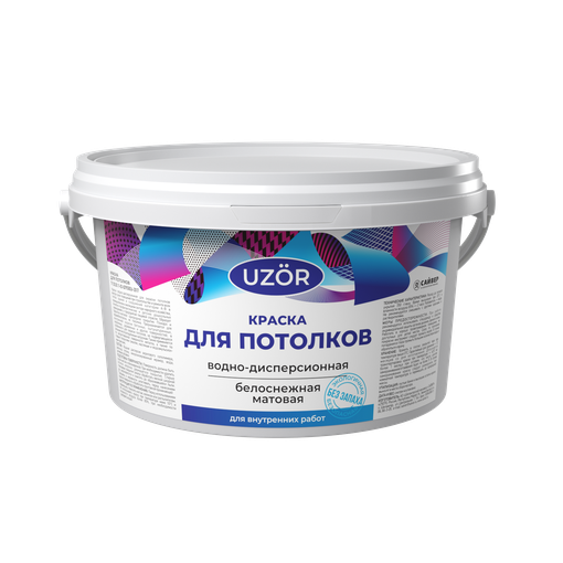 Краска водоэмульсионная акриловая Узор для потолков 13 кг