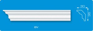 Плинтус потолочный V402/65